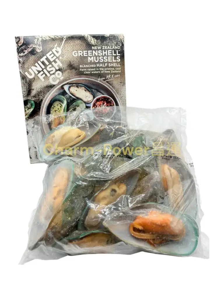 紐西蘭 UNITED 半殼青口(L) ,1KG*12盒/箱
