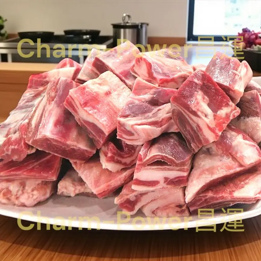 加工 去皮羊腩 切粒 2吋/5cm