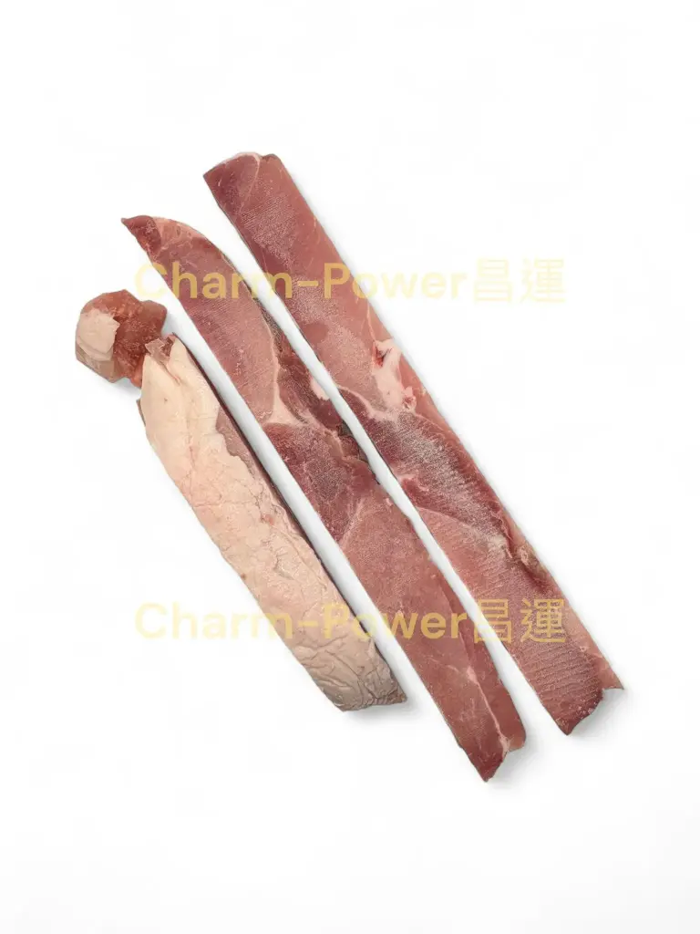加工 豬梅肉 切條 4cmx4cm