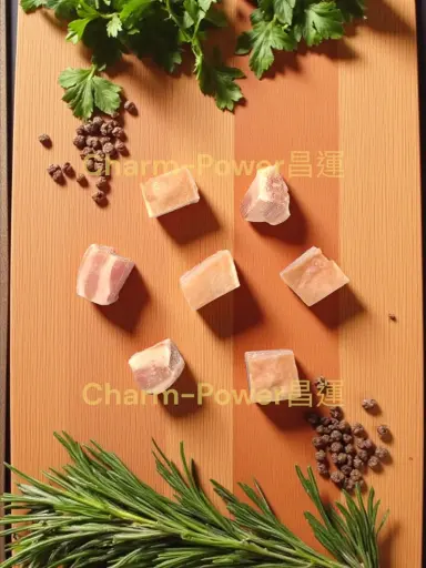 [POUN001881] 加工 豬腩 帶皮挑骨腩 切粒 1吋x1.5吋